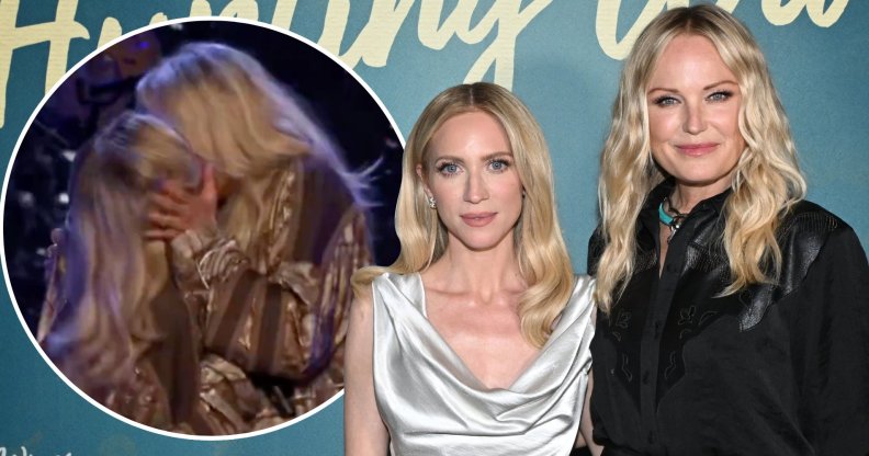 Brittany Snow and Malin Akerman kissed at the Las Culturistas Awards