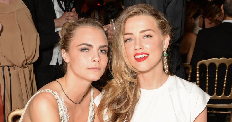 Cara Delevingne and Amber Heard