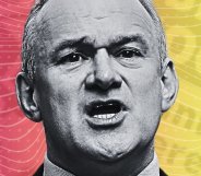 An edited picture of Ed Davey.