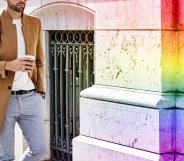 gay man walking