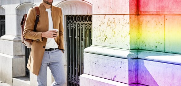 gay man walking