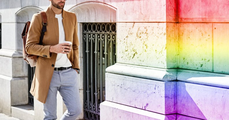 gay man walking