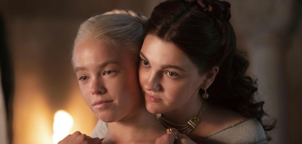 Milly Alcock and Emily Carey in House of the Dragon