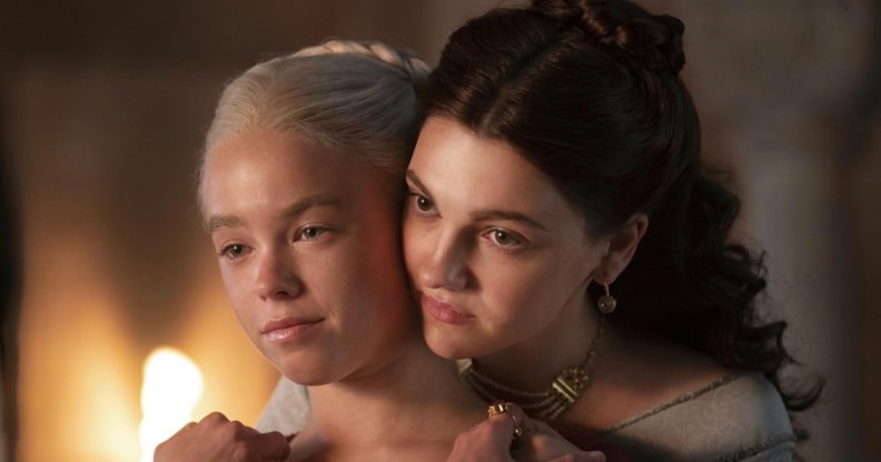 Milly Alcock and Emily Carey in House of the Dragon