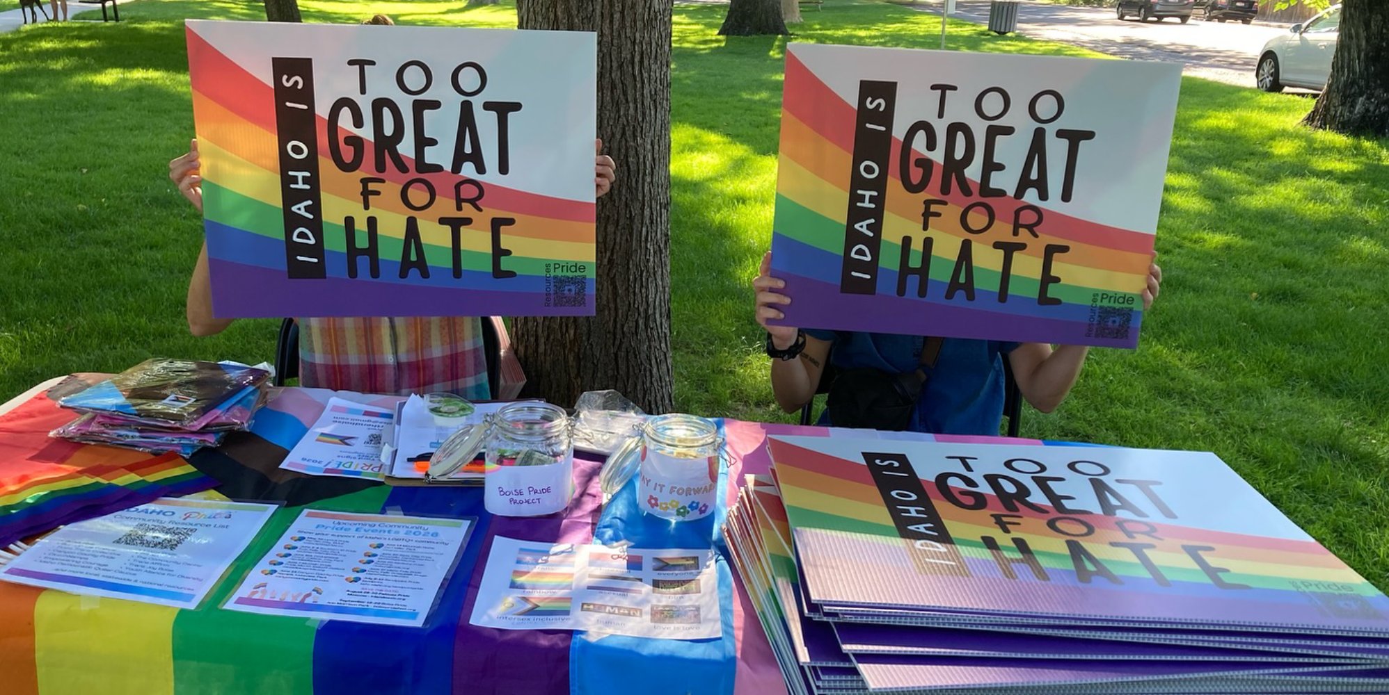 Idaho locals unite to display Pride flags after ban