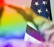 lgbtq veteran in america (stock image)