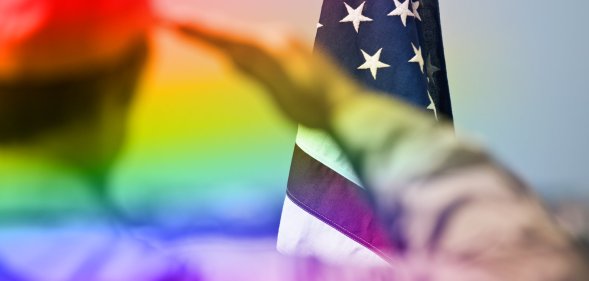 lgbtq veteran in america (stock image)