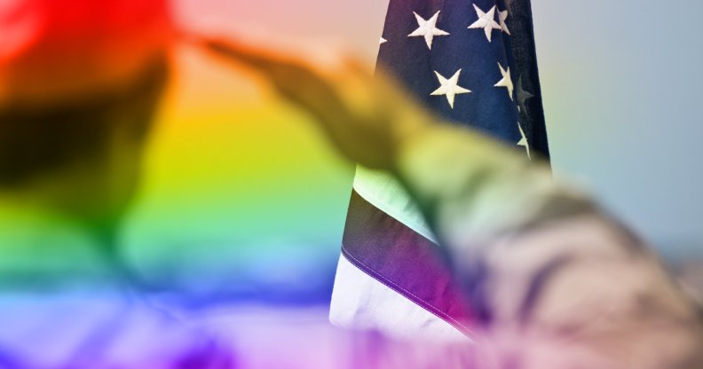 lgbtq veteran in america (stock image)