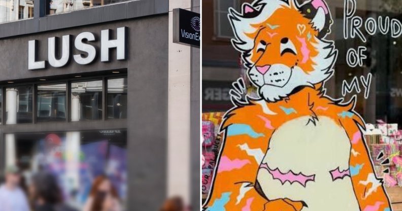 Lush have come under fire for a new window display