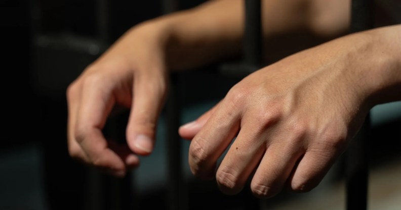 a man in prison
