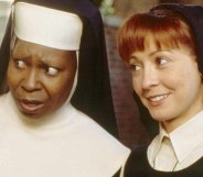 Whoopi Goldberg and Wandy Makkena in Sister Act