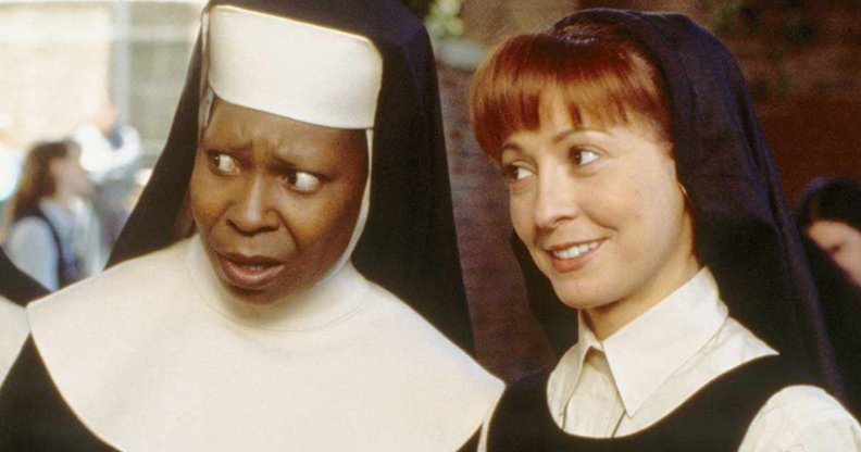 Whoopi Goldberg and Wandy Makkena in Sister Act