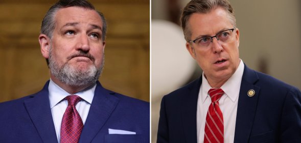 Ted Cruz (left) called out Andy Ogles