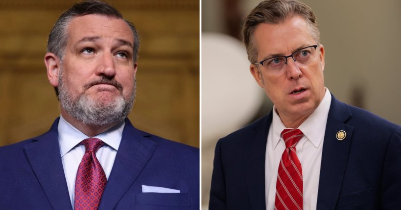 Ted Cruz (left) called out Andy Ogles