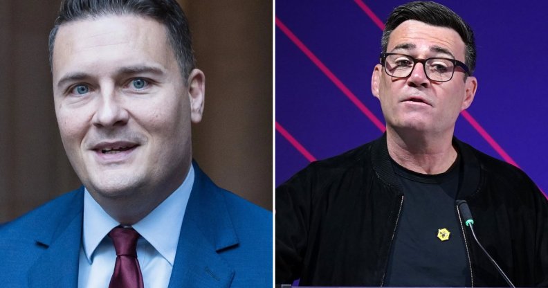 Wes Streeting and Andy Burnham