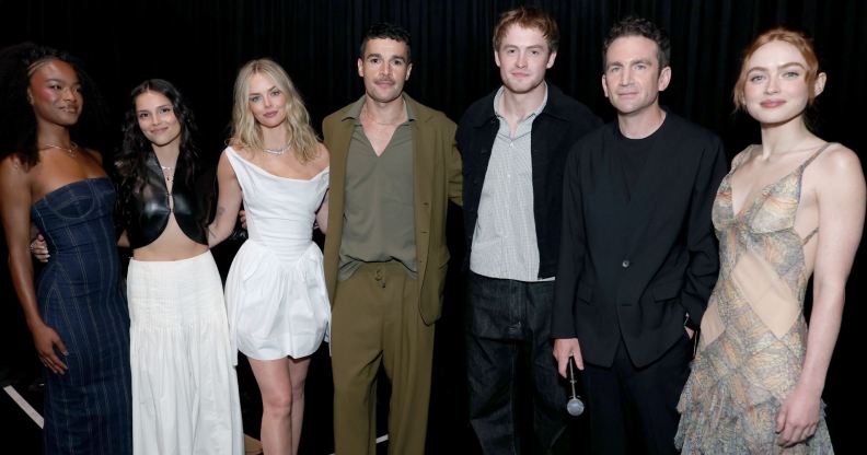 Maya Boyd, Inde Navarrette, Samara Weaving, Christopher Abbott, Kit Connor, Jake Schreier and Sadie Sink
