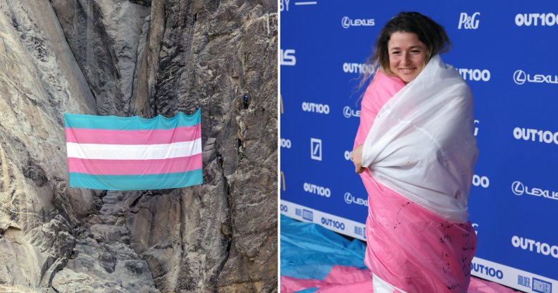 Shannon 'SJ' Joslin was fired after hanging the trans pride flag in Yosemite (Image: Getty Images)