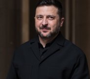 LONDON, UNITED KINGDOM - JUNE 07, 2026: President of Ukraine Volodymyr Zelenskyy arrives in Downing Street ahead of a meeting of European allies to discuss ongoing support for Ukraine hosted by Britis