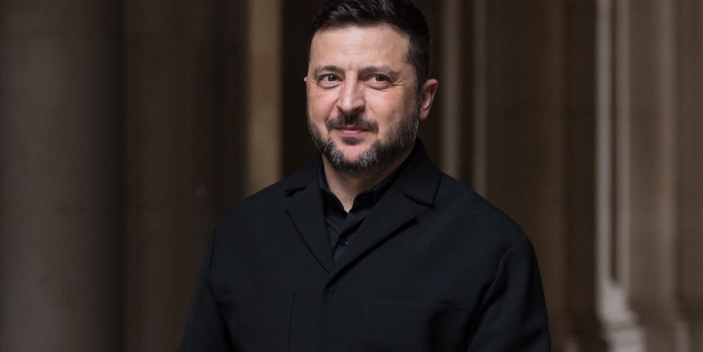 LONDON, UNITED KINGDOM - JUNE 07, 2026: President of Ukraine Volodymyr Zelenskyy arrives in Downing Street ahead of a meeting of European allies to discuss ongoing support for Ukraine hosted by Britis