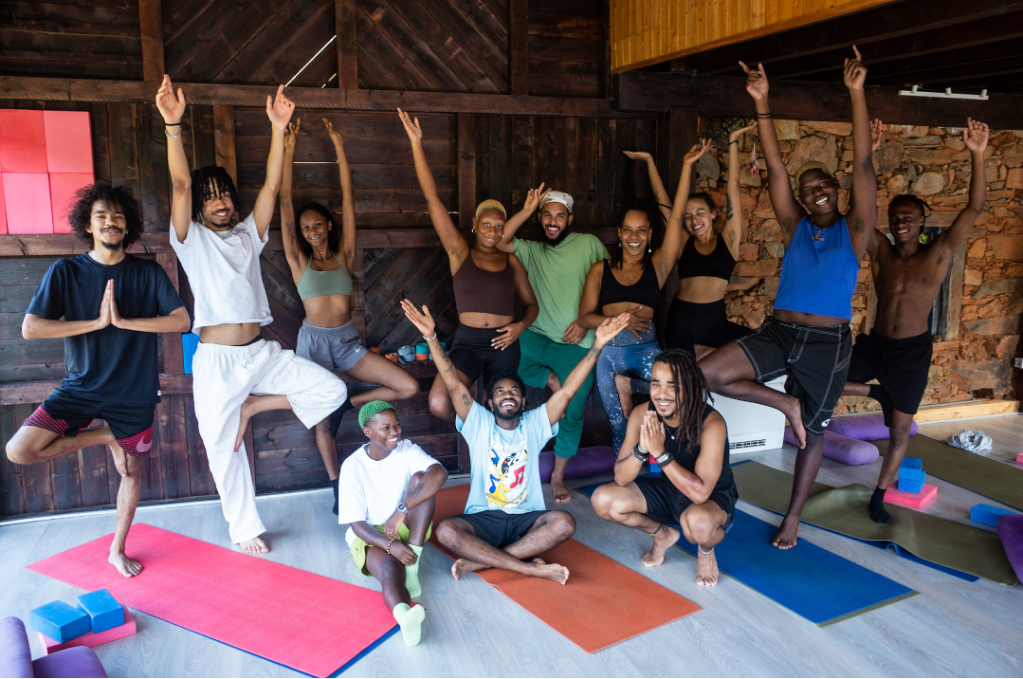 ‘The Blacker The Moses’ first cohort at Vale de Moses Yoga Retreat