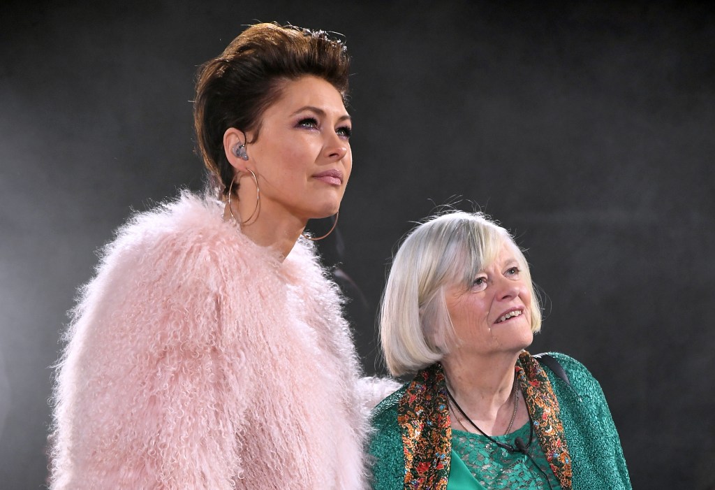 Emma Willis with Ann Widdecombe