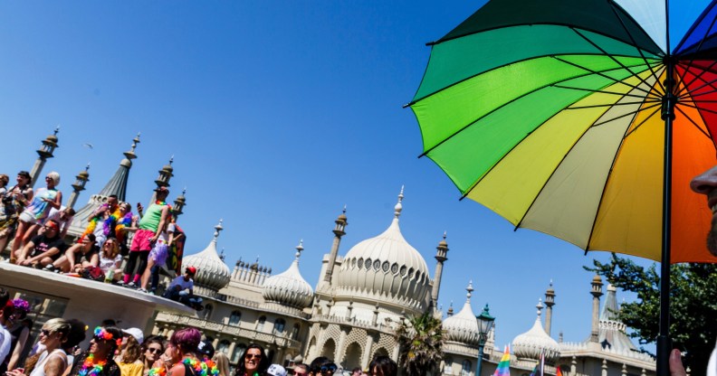 People line the streets to watch the Brighton Pride Parade