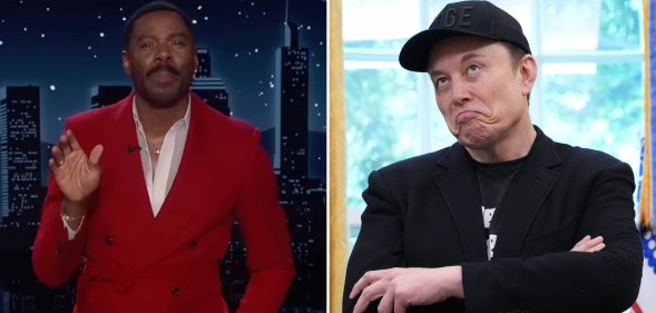 Colman Domingo and Elon Musk