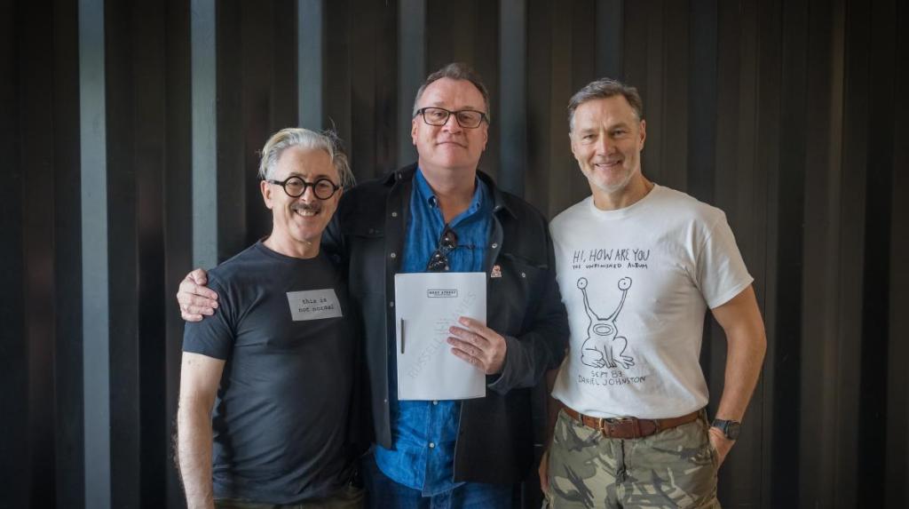 Alan Cumming, Russell T Davies and David Morrissey.