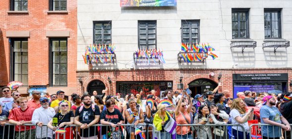 The Stonewall Inn during New York City Pride in 2026