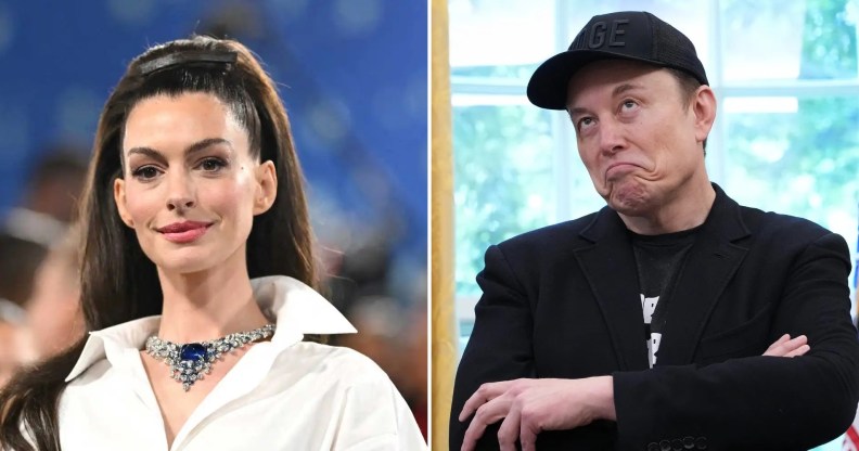 Anne Hathaway and Elon Musk