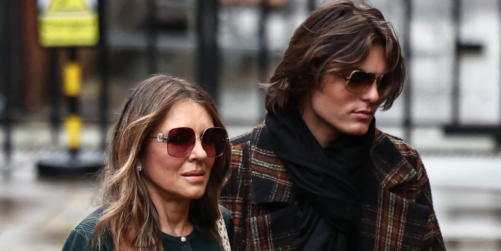Elizabeth Hurley and son Damian