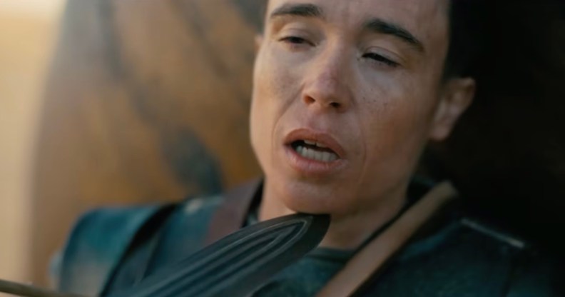 Elliot Page plays Sinon in The Odyssey