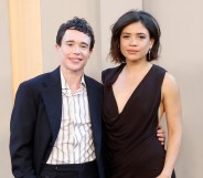 Elliot Page and Julia Shiplett at the New York premiere for The Odyssey