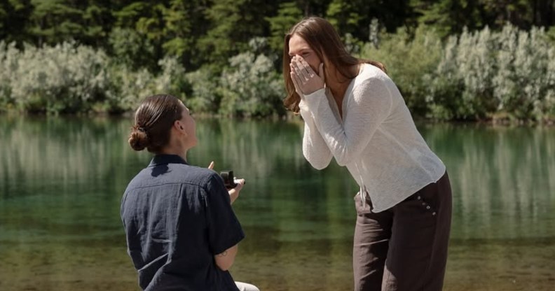 Emily Clark and Jaime Bourbonnais proposal photo