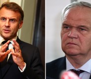Emmanuel Macron and François-Noël Buffet