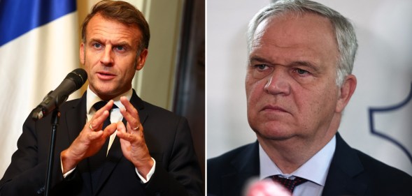 Emmanuel Macron and François-Noël Buffet