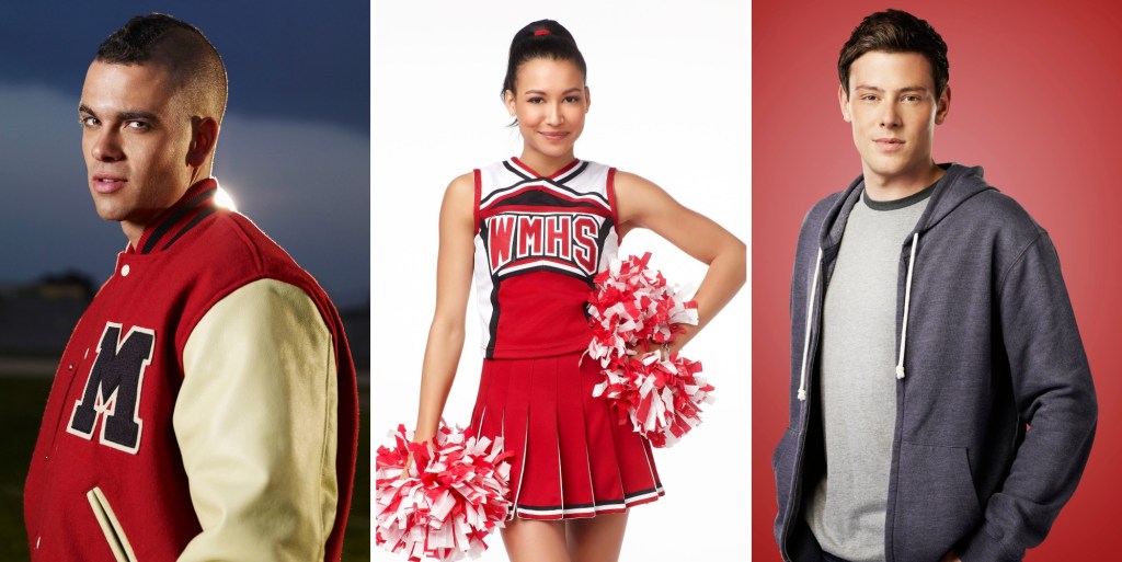 Mark Salling, Naya Rivera and Cory Montieth