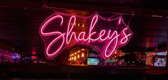 Shakey's bar in Asheville, North Carolina