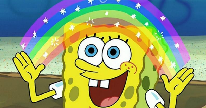 SpongeBob SquarePants' rainbow episode