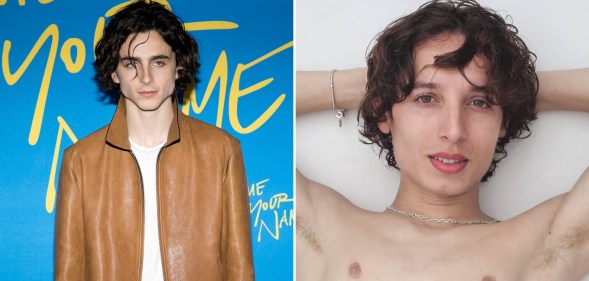 Eddie Veyro (right) claims fans like him because he looks like Timothée Chalamet