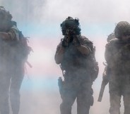 military with trans colours