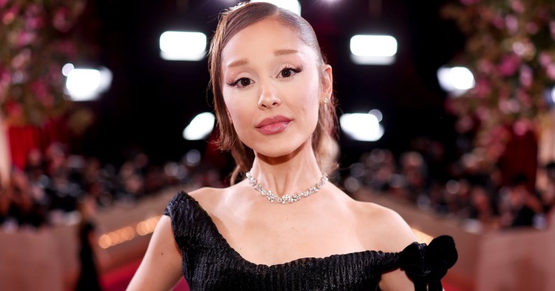 Ariana Grande at the 83rd Annual Golden Globes held at The Beverly Hilton on January 11, 2026 in Beverly Hills, California. (Photo by Christopher Polk/2026GG/Penske Media via Getty Images)