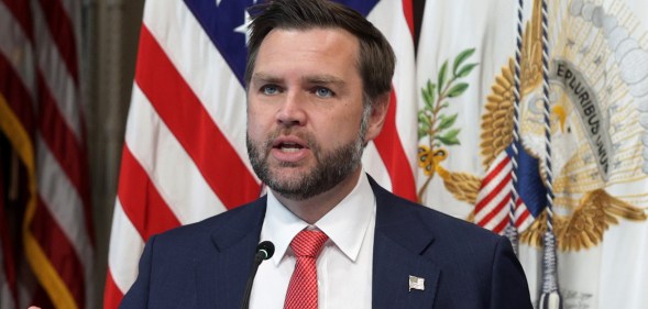 US Vice President JD Vance during a speech