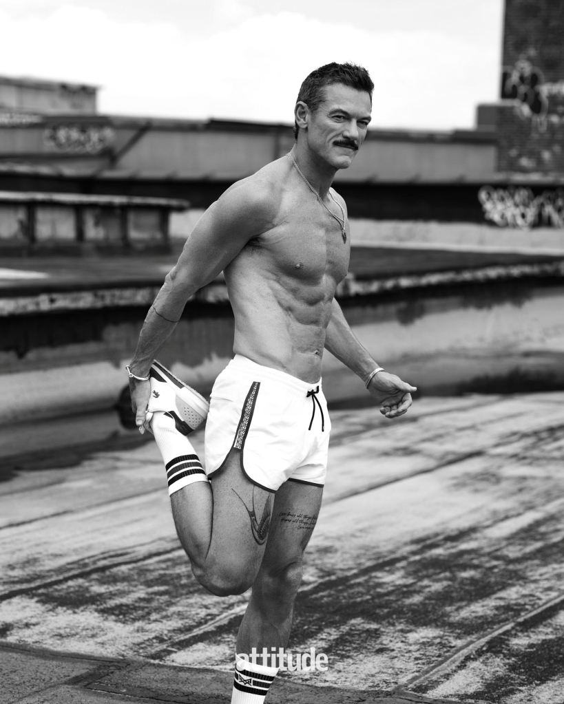 Luke Evans photographed by Taylor Miller for Attitude magazine