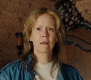 Sarah Paulson as Aileen Wuornos in Monster: The Lizzie Borden Story.