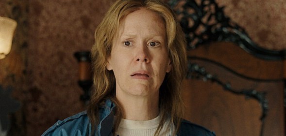 Sarah Paulson as Aileen Wuornos in Monster: The Lizzie Borden Story.
