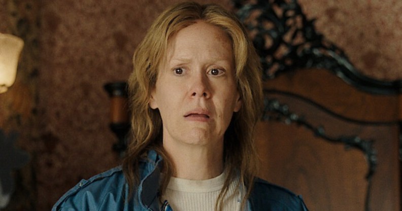 Sarah Paulson as Aileen Wuornos in Monster: The Lizzie Borden Story.