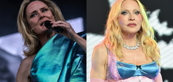 Róisín Murphy (L) is taking issue with Madonna (R) for being a trans ally (Getty)