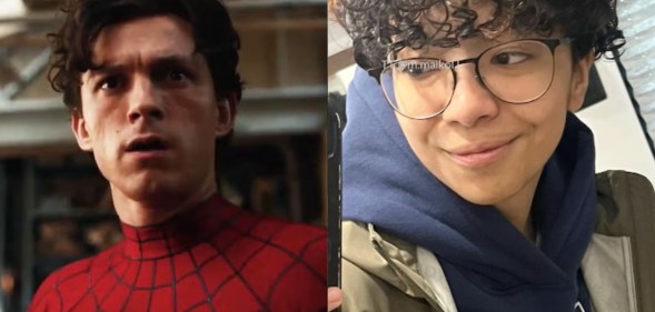 Trans actor Maikol Roque (R) has celebrated appearing as EJ in Spider-Man: Brand New Day