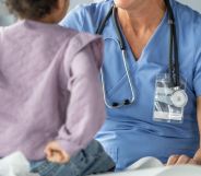 A doctor with a child